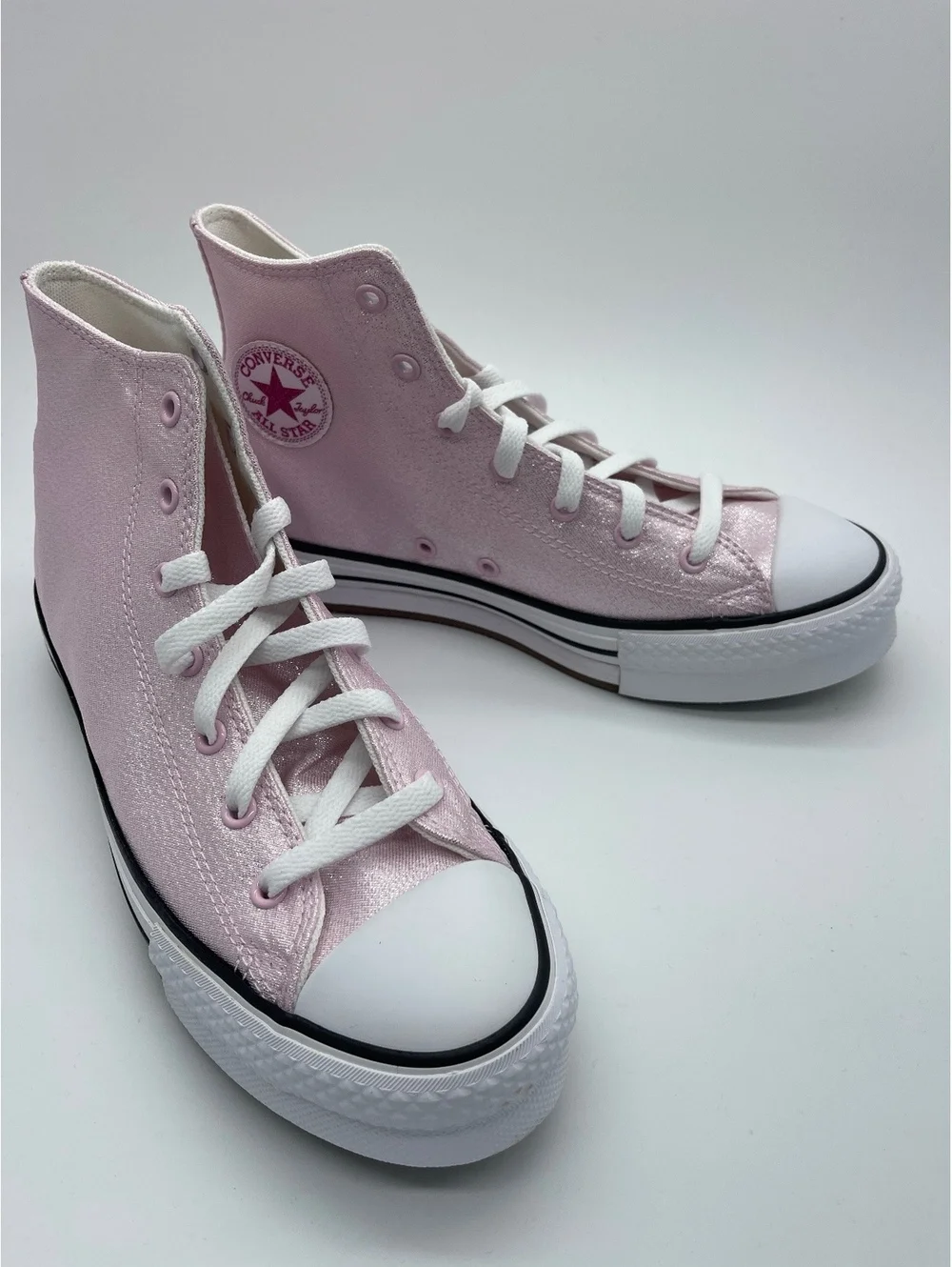 Converse Chuck Taylor All Star High Top Sneakers Pink Metallic